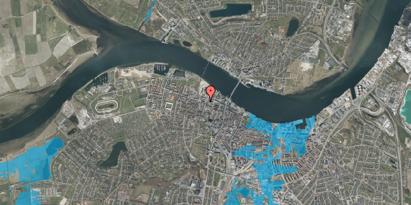 Oversvømmelsesrisiko fra vandløb på Poul Paghs Gade 27, 2. th, 9000 Aalborg
