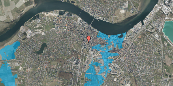 Oversvømmelsesrisiko fra vandløb på Prinsensgade 33, 1. tv, 9000 Aalborg