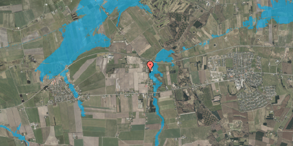 Oversvømmelsesrisiko fra vandløb på Restrup Kærvej 21, 9240 Nibe