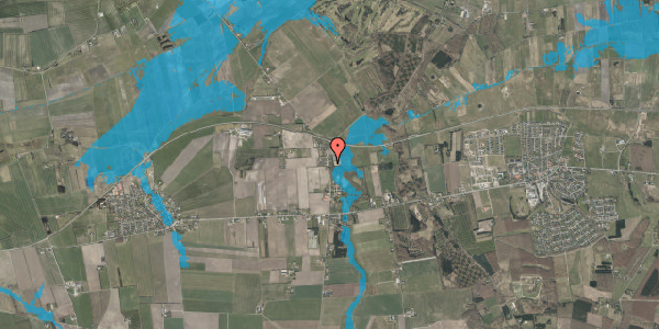 Oversvømmelsesrisiko fra vandløb på Restrup Kærvej 24, 9240 Nibe