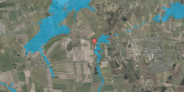 Oversvømmelsesrisiko fra vandløb på Restrup Kærvej 31, 9240 Nibe