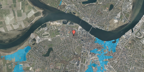 Oversvømmelsesrisiko fra vandløb på Ryesgade 16, 1. th, 9000 Aalborg