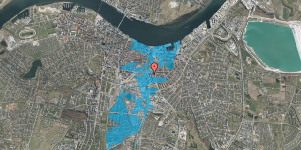 Oversvømmelsesrisiko fra vandløb på Rømøgade 9, st. th, 9000 Aalborg