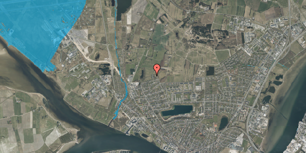Oversvømmelsesrisiko fra vandløb på Rønne Alle 5, 9400 Nørresundby