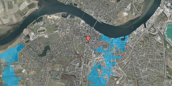 Oversvømmelsesrisiko fra vandløb på Sankt Jørgens Gade 4, 2. th, 9000 Aalborg