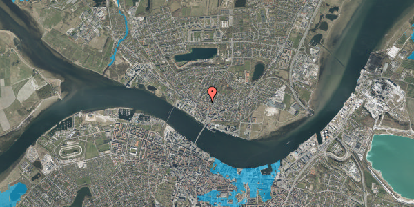 Oversvømmelsesrisiko fra vandløb på Sankt Peders Gade 22, 9400 Nørresundby