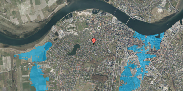 Oversvømmelsesrisiko fra vandløb på Sannasvej 8, 9000 Aalborg