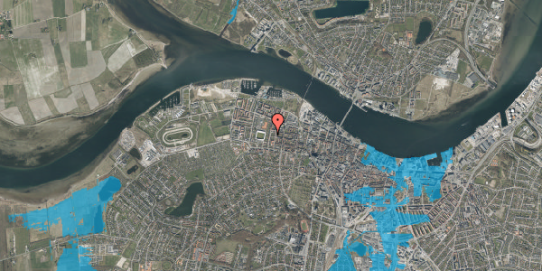 Oversvømmelsesrisiko fra vandløb på Schleppegrellsgade 28, 2. , 9000 Aalborg