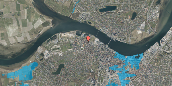 Oversvømmelsesrisiko fra vandløb på Schleppegrellsgade 63, 1. tv, 9000 Aalborg