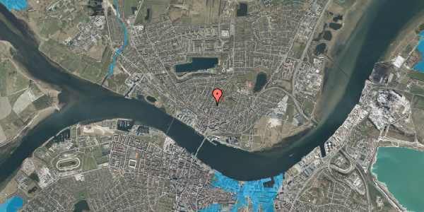 Oversvømmelsesrisiko fra vandløb på Skansevej 16, 9400 Nørresundby