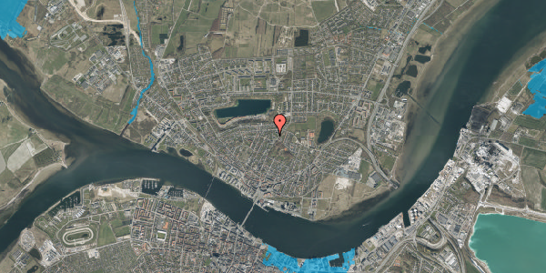 Oversvømmelsesrisiko fra vandløb på Skansevej 52, st. tv, 9400 Nørresundby