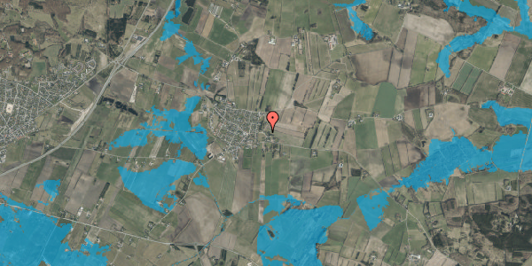 Oversvømmelsesrisiko fra vandløb på Smalby 7, 9310 Vodskov
