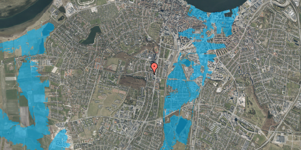 Oversvømmelsesrisiko fra vandløb på Snerlevej 3, st. tv, 9000 Aalborg