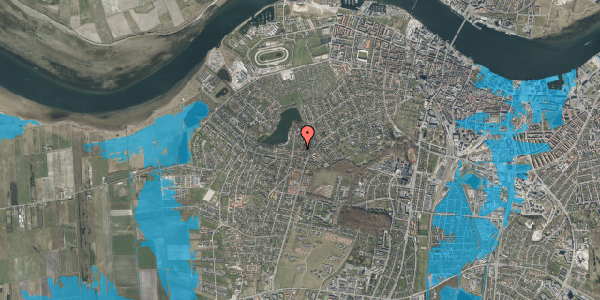 Oversvømmelsesrisiko fra vandløb på Solbyen 6, 9000 Aalborg