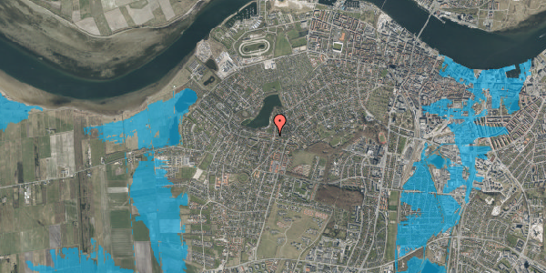 Oversvømmelsesrisiko fra vandløb på Solbyen 39, 9000 Aalborg