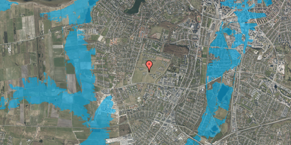 Oversvømmelsesrisiko fra vandløb på Sorthøj 37, 9000 Aalborg