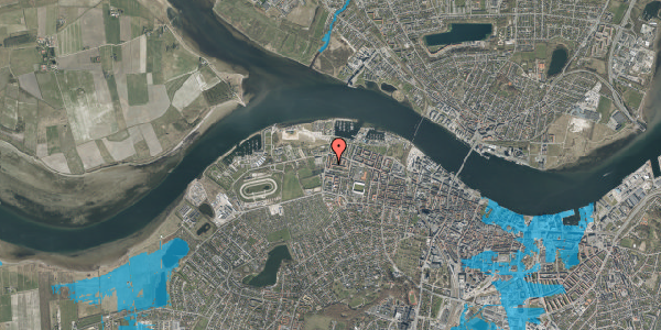 Oversvømmelsesrisiko fra vandløb på Steen Billes Gade 18, 2. th, 9000 Aalborg
