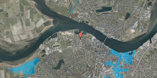 Oversvømmelsesrisiko fra vandløb på Suensonsgade 3, 1. tv, 9000 Aalborg