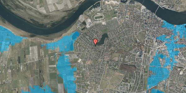 Oversvømmelsesrisiko fra vandløb på Svalegårdsvej 60, 9000 Aalborg
