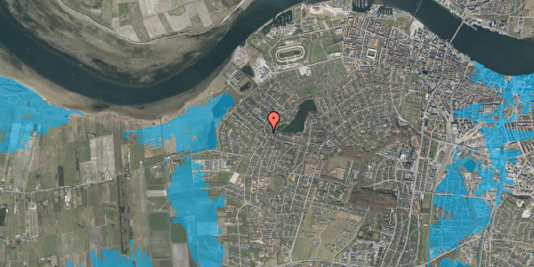Oversvømmelsesrisiko fra vandløb på Svalegårdsvej 68, 9000 Aalborg