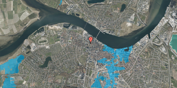 Oversvømmelsesrisiko fra vandløb på Svendsgade 17, st. th, 9000 Aalborg