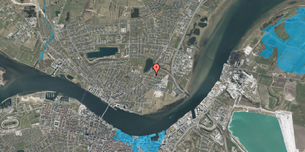 Oversvømmelsesrisiko fra vandløb på Søndre Kongevej 22, 9400 Nørresundby