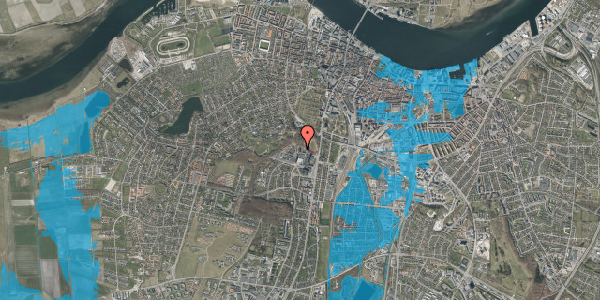 Oversvømmelsesrisiko fra vandløb på Søndre Skovvej 5, 4. 413, 9000 Aalborg