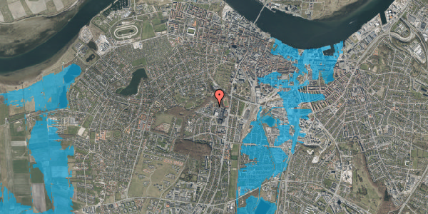 Oversvømmelsesrisiko fra vandløb på Søndre Skovvej 9, 2. 4, 9000 Aalborg