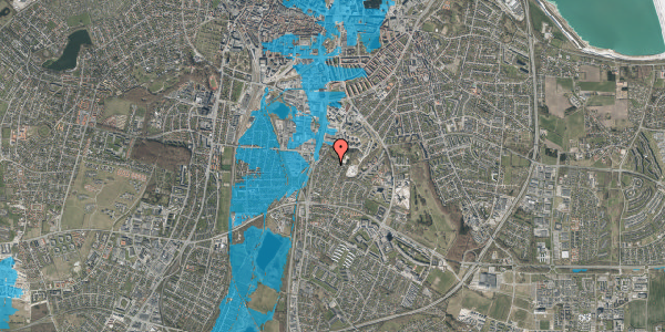 Oversvømmelsesrisiko fra vandløb på Ternevej 4, 9000 Aalborg