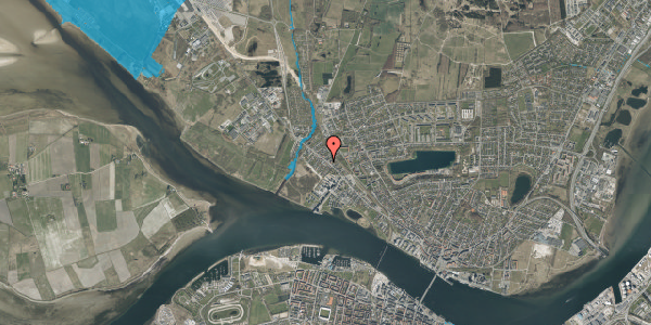 Oversvømmelsesrisiko fra vandløb på Thistedvej 84, 9400 Nørresundby