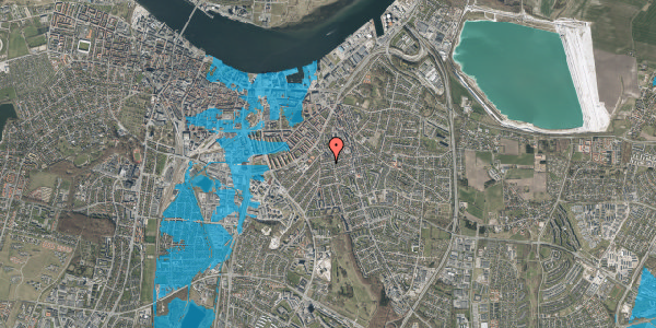 Oversvømmelsesrisiko fra vandløb på Thorsgade 33, 9000 Aalborg