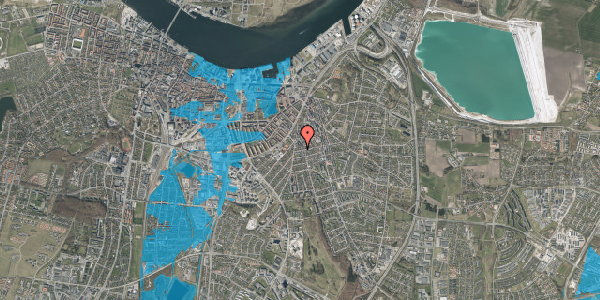 Oversvømmelsesrisiko fra vandløb på Thorsgade 34, 9000 Aalborg