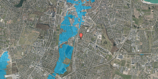 Oversvømmelsesrisiko fra vandløb på Th. Sauers Vej 12, 9000 Aalborg