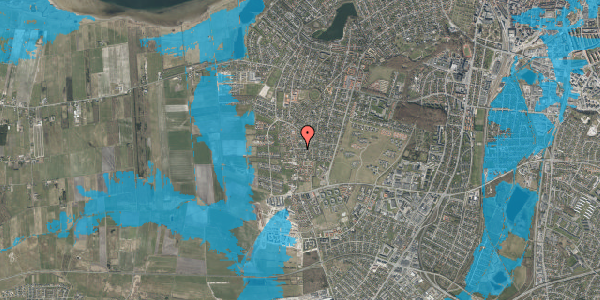Oversvømmelsesrisiko fra vandløb på Toften 8, 9000 Aalborg