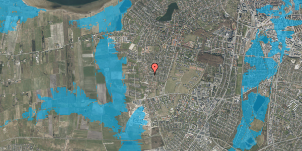 Oversvømmelsesrisiko fra vandløb på Toften 11, 9000 Aalborg