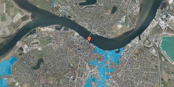 Oversvømmelsesrisiko fra vandløb på Toldbodgade 27, kl. , 9000 Aalborg
