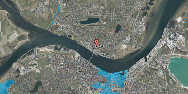 Oversvømmelsesrisiko fra vandløb på Torvegade 4, 1. , 9400 Nørresundby