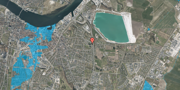 Oversvømmelsesrisiko fra vandløb på Tove Ditlevsens Vej 90, 2. , 9000 Aalborg