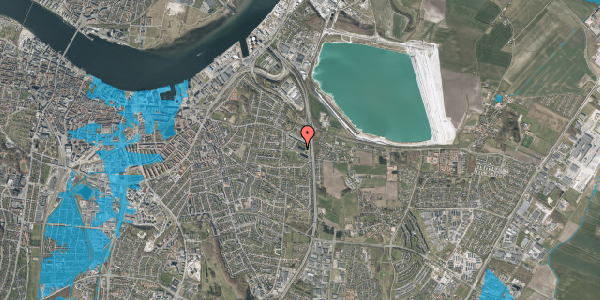 Oversvømmelsesrisiko fra vandløb på Tove Ditlevsens Vej 142, 4. , 9000 Aalborg