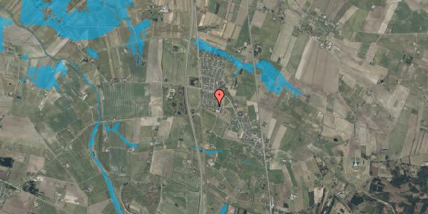 Oversvømmelsesrisiko fra vandløb på Tvedens Alle 23, 9381 Sulsted