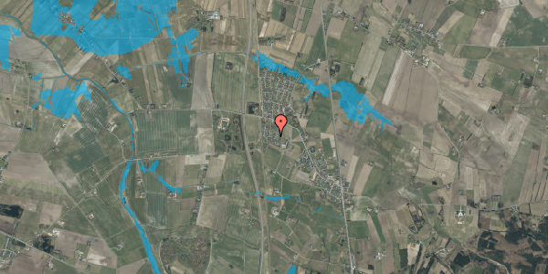 Oversvømmelsesrisiko fra vandløb på Tvedens Alle 45, 9381 Sulsted