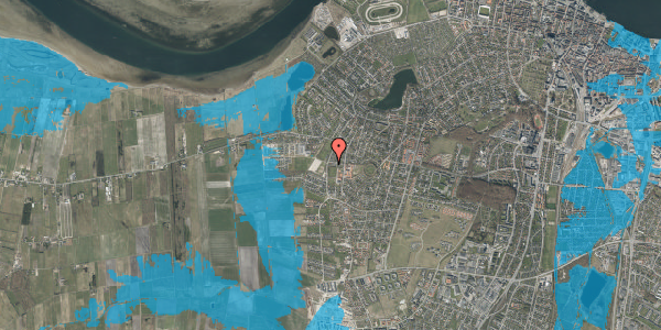 Oversvømmelsesrisiko fra vandløb på Under Lien 65B, 9000 Aalborg