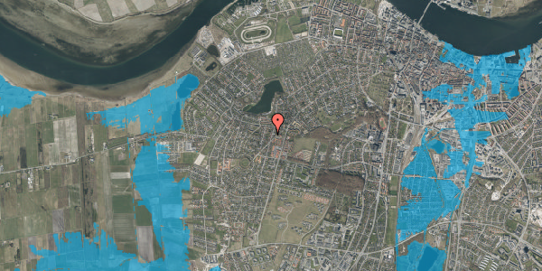 Oversvømmelsesrisiko fra vandløb på Vandværksvej 12B, 9000 Aalborg