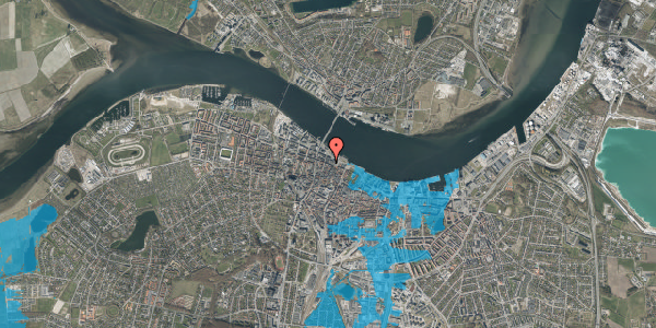 Oversvømmelsesrisiko fra vandløb på Ved Stranden 17, 3. tv, 9000 Aalborg