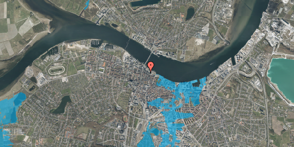 Oversvømmelsesrisiko fra vandløb på Ved Stranden 22, 5. th, 9000 Aalborg