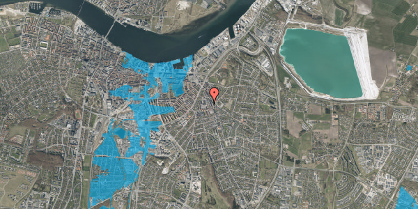 Oversvømmelsesrisiko fra vandløb på Vejgård Bymidte 81, 9000 Aalborg