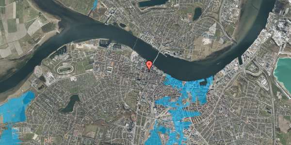 Oversvømmelsesrisiko fra vandløb på Vendelbogade 2, st. th, 9000 Aalborg
