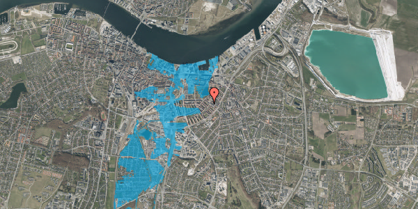 Oversvømmelsesrisiko fra vandløb på Vendsysselgade 2, 1. th, 9000 Aalborg