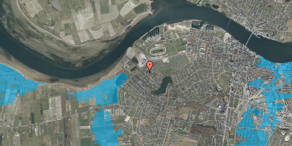 Oversvømmelsesrisiko fra vandløb på Vester Fælledvej 11, 9000 Aalborg