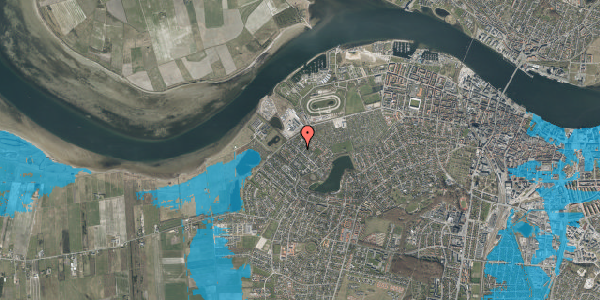 Oversvømmelsesrisiko fra vandløb på Vester Fælledvej 13, 9000 Aalborg